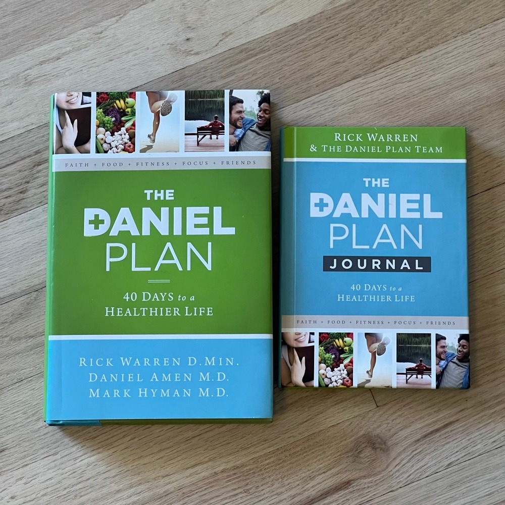The Daniel Plan Book and Journal Set Rick Warren Healthier Life Hardback 2pc NEW